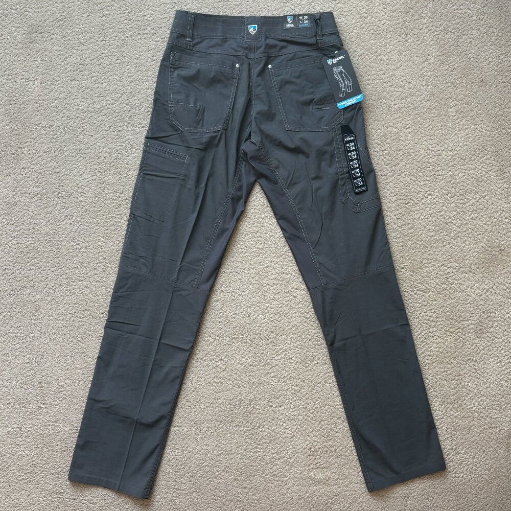 KUHL Radikl Pant 30x34 Klassik Fit Hybrid Breathable Stretch Carbon Gray NWT - Picture 2 of 16